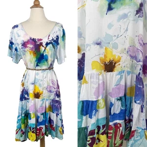 Abito JAM'S WORLD ACQUERELLO floreale festival hippie surf spiaggia hattie rayon L - Foto 1 di 24