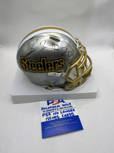 Mini CASCO KALEB JOHNSON Pittsburgh Steelers FIRMADO Velocidad Personalizada Certificado de Autenticidad PSA - Imagen 1 de 1