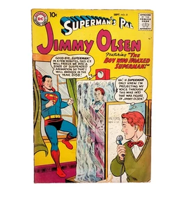 Jimmy Olsen #31 - DC 1958; Key Issue, First Elastic Lad! Curt Schwanenbezug - sehr guter Zustand - Bild 1 von 14