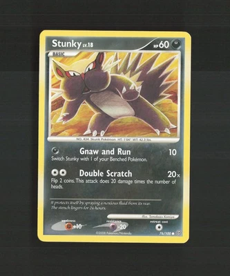 Stunky 76/100 Stormfront Common Pokemon Card NM - Image 1 of 4