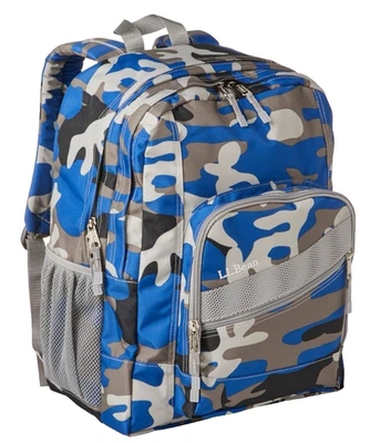 L.L. Mochila Mochila Mochila Bean Deluxe Unisex 3M Scotchlite Azul Camuflaje Nueva Foto 1 de 4