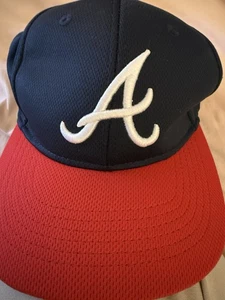 Atlanta Braves Vintage OC Sports Snapback Hat Script A - YOUTH - Picture 1 of 4