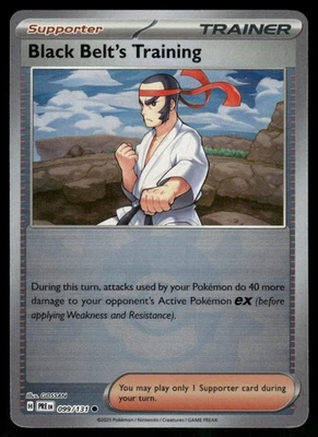 Black Belt's Training - (Poke Ball Pattern) 099/131 Common Holo NM Pokemon SV: P - Image 1 of 2