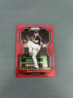 2021 Panini Prizm - Max Scherzer #32 Red Mojo Prizm /149 - Imagem 1 de 2