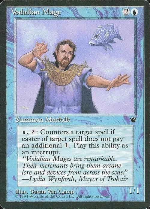 Vodalian Mage (3) - Medium Play MTG Fallen Empires - Image 1 of 1
