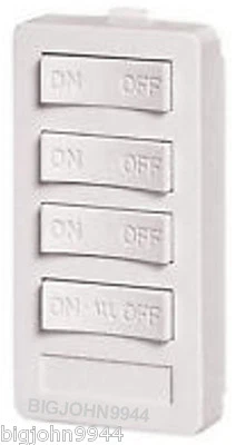 X10 PRO XP4A-W White In Wall Keypad 3 On/Off + All Lights On/All Off Version "A" - Image 1 of 2