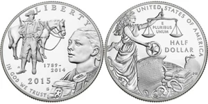 2015-S US Marshals Service 225th Anniversary Proof Clad Half Dollar w/Box COA - Picture 1 of 6