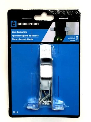 Empuñadura de resorte gigante Crawford. Usado para almacenar escobas, rastrillos, palas de hasta 1,5" Foto 1 de 2