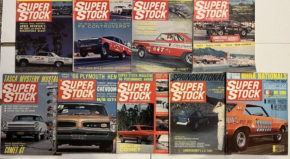1965-1966. Super Stock & Drag Illus. Sold separately, your choice. See Contents. - Imagem 1 de 1