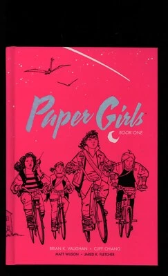 Paper Girls Book One by Vaughan Chiang Wilson & Fletcher Image Hardcover - Image 1 of 3