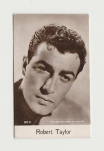 Robert Taylor vintage 1930s De Beukelaer Film Stars SMALL Trading Card #950 - Picture 1 of 2