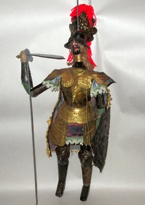 Vintage 22" Sizilien Turi Grasso Opera de Pupi handgefertigt Holz Paladin Marionette - Bild 1 von 13