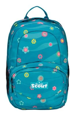 Scout Rucksack X Rucksack Rucksack Little Flowers petrol pink Neu - Bild 1 von 3