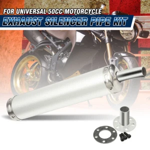 60mm Universal Exhaust Muffler Pipe Silencer For Cafe Racer Motorcycle Motorbike - Picture 1 of 8