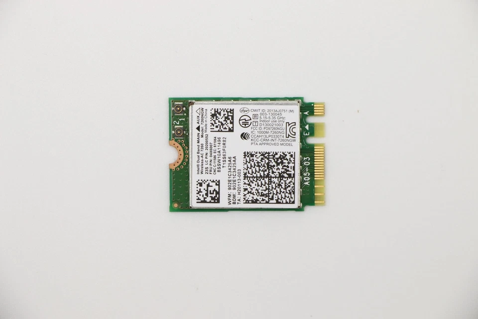 For Lenovo T440 T440S X240 Intel 7260NGW Wifi BT 4.0 NGFF Card 04X6007 04W3806 - Image 1 of 4