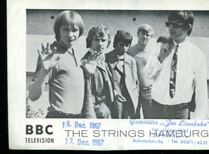 The STRINGS - Promotion Zettel / Flyer / Foto (Deutscher Beat 1967) - Picture 1 of 2