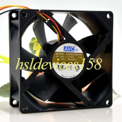 1pc AVC DA09238B24H 24V 0.70A 9CM 9038 3-wire Inverter Cooling Fan - Image 1 of 2