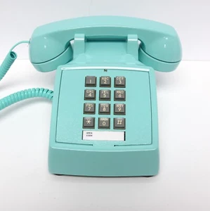 Turquoise Western Electric 2500 TouchTone Desk Telephone - Full Restoration - Picture 1 of 1