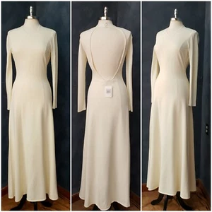 Solid & Striped X Sofia Richie Grainge Open Back Maxi Dress Ecru White L NWTs - Picture 1 of 22