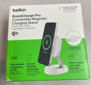 Belkin Boost Charge Pro Convertible Magnetic Wireless Charging Stand White - Picture 1 of 2