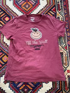 Burgundy Vans Smiling Orange T Shirt Women’s Small UK 10 from a clean smoke free - Picture 1 of 4