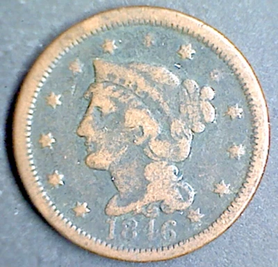 1846 Liberty Head Large Cent (Braided Hair) - Image 1 of 2