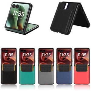 For Motorola Razr 60 Ultra, Luxury Shockproof Retro Leather Card Slot Case Cover - Picture 1 of 23
