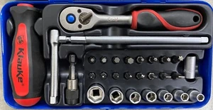 KLAUKE Socket head bit set 1/4", 29-pce KL360 coming in Metal Box - Picture 1 of 6