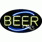 BRAND NEW "BEER" 30x17 OVAL BORDER REAL NEON SIGN w/CUSTOM OPTIONS 14152