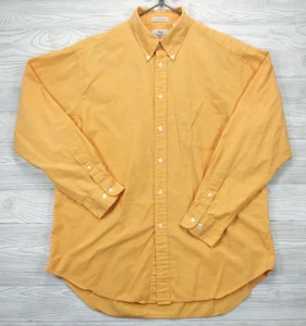 Vintage GAP Classic Tailored Hemd Large Orange Langarm Freizeit Knopf HK - Bild 1 von 5