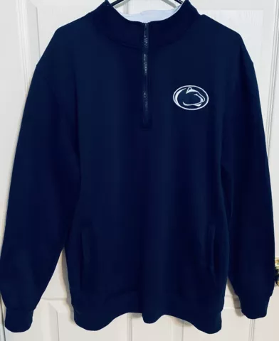 Colosseum Mens Lined 1/4 Zip Penn State Nittany Lions Pullover Large Cover