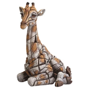 EDGE SCULPTURE EDGE GIRAFFE CALF FIGURE - Stone Resin - Picture 1 of 7