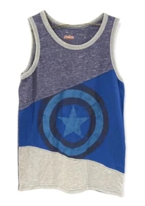 Avengers Captain America Boys Tank Top Blue Size Large - Picture 1 of 4
