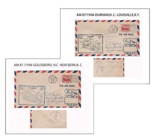 UNITED STATES AIR MAIL 1948 AM 87-ad - Picture 1 of 1