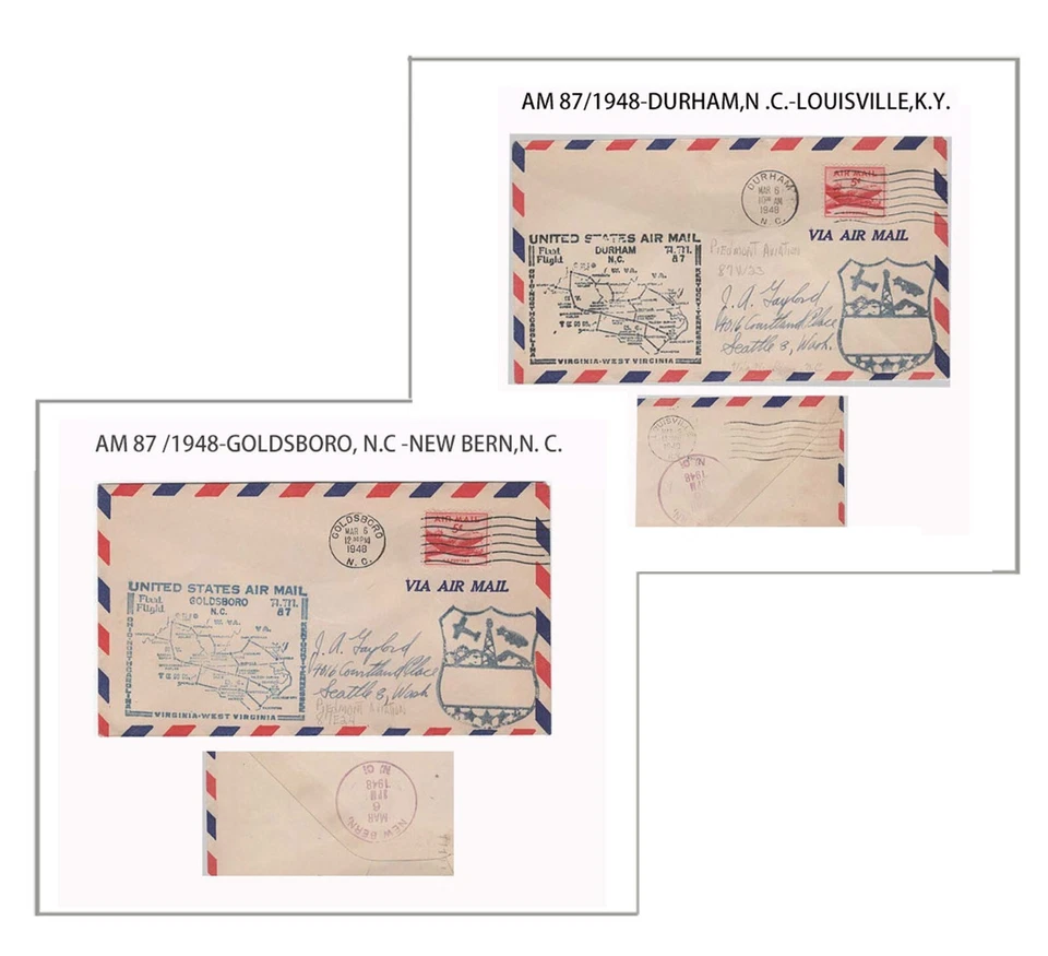 UNITED STATES AIR MAIL 1948 AM 87-ad - Image 1 of 1