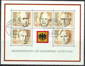 GERMANY (GFR) -1982–PRESIDENTS 1949-1979 -VF° - Picture 1 of 1