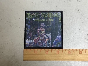 Patch su misura ricamata come Iron Maiden da qualche parte nel tempo IRON ON - Foto 1 di 1