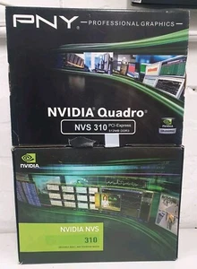 2x PNY Nvidia GeForce 310 512MB DDR3 PCI Express 2.0 x 16 Video Graphics Card - Picture 1 of 8