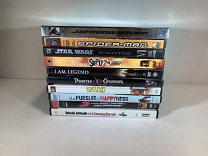 10 DVD LOT - Action & Assorted Random Fast n Furious Spider-man Star Wars - Imagen 1 de 2