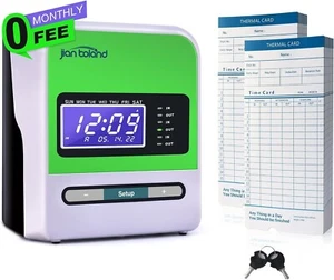 Clocking In Machine Time For Employees Small Business In/Out Time Punch Clock - Picture 1 of 8