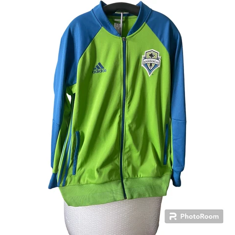 Seattle Sounders FC MLS Adidas Full Zip Track Jacket - Men's Size XL Used Cover