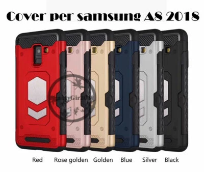 Cover custodia bumper per samsung Galaxy A8 / A5 (DEL 2018) calamitato colorato - Immagine 1 di 4