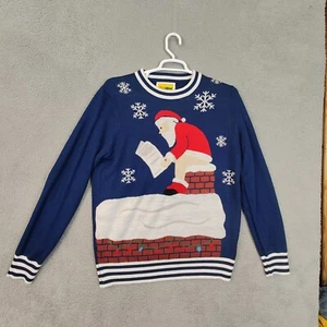 Tipsy Elves Ugly Christmas Sweater Mens Extra Large Santa Clause Chimney Acrylic - Picture 1 of 11