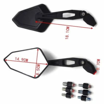Rearview Side Mirrors For Honda CB-1 CB400 CB750 CB1000 CB1300 CBF600 CBF1000 - Image 1 of 4
