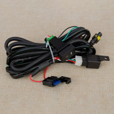 Add-On LED Fog Light H11 Relay Wiring Harness Switch Fit for Honda Civic City - image 1 of 4