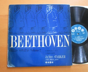 XID 5177 Beethoven Cello Sonatas Volume 2 Janos Starker Abba Bogin SAGA Mono EX - Picture 1 of 5