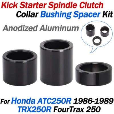 For Honda ATC 250R TRX 250R Spindle Kick Starter Clutch Collar Bushing Spacers - Image 1 of 4