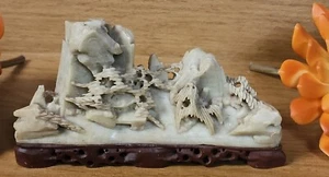 ANTIKE SPECKSTEINSCHNITZEREI BERGDORFSZENE - Bild 1 von 10