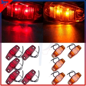 5 Red 5 Amber 12V 2.5" LED Side Clearance Marker Light For Truck Trailer Pinkup - Bild 1 von 7
