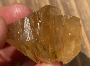 Stunning Rough 100% Natural Golden Calcite Crystal #46 See Description - Picture 1 of 5